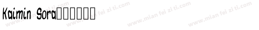 Kaimin Sora字体转换